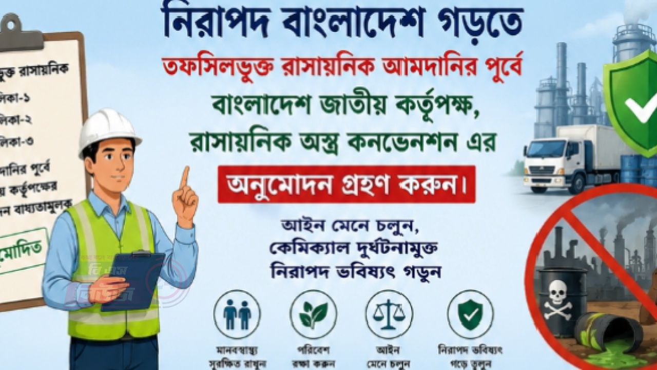তফসিলভুক্ত রাসায়নিক আমদানিতে অনুমোদন বাধ্যতামূলক