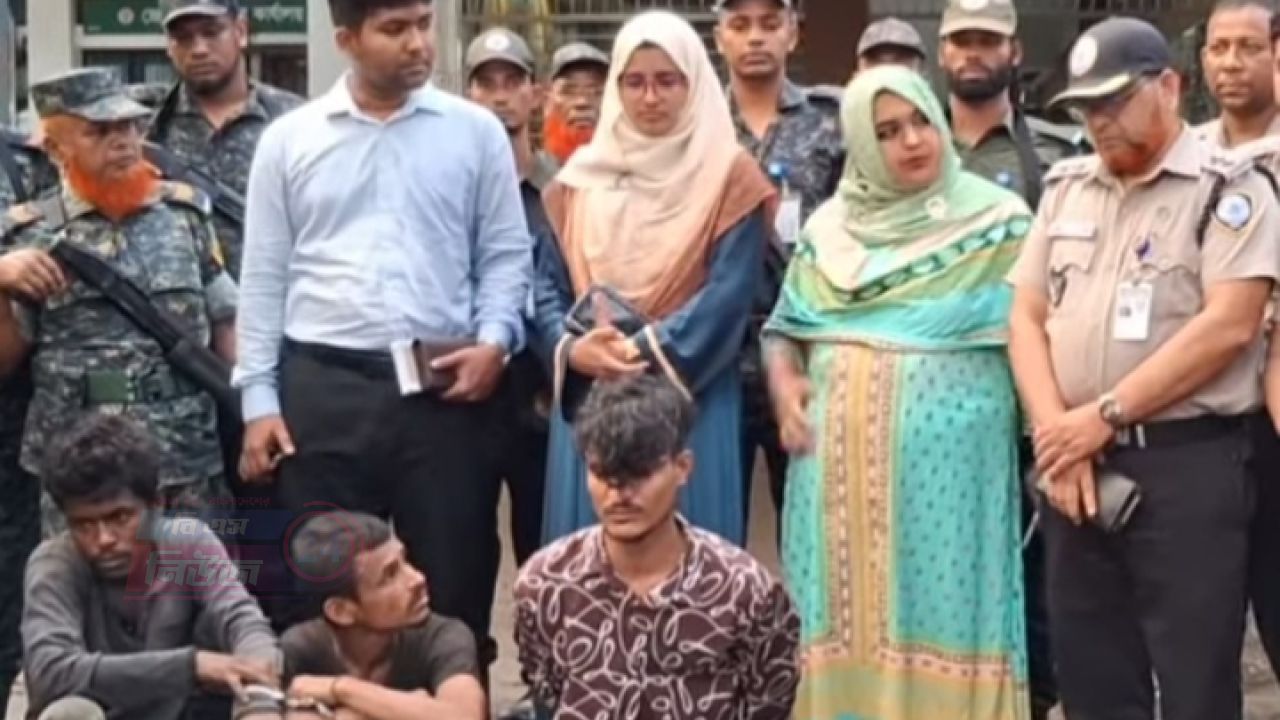 ফেনীর লালপোল বেঁধেপল্লীতে জেলা প্রশাসনের সাঁড়াশি অভিযান, গাঁজাসহ আটক ৩