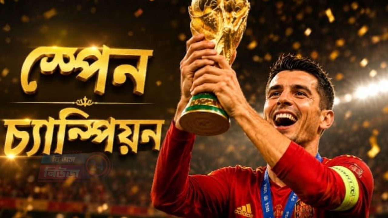 ফিফা ২০২৬ বিশ্বকাপ ফুটবলে আর্জেন্টিনাকে ১-০ গোলে হারিয়ে চ্যাম্পিয়ন স্পেন
